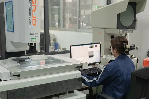 CMM coordinate measuring machine inspecting mold steel components in the Shiny Mold quality lab